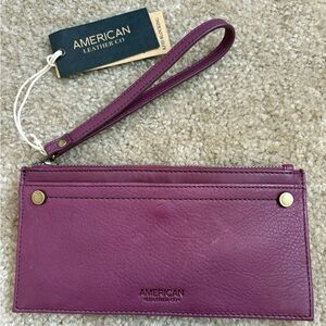 American Leather Co. Plum Wallet